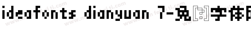 ideafonts dianyuan 7字体转换